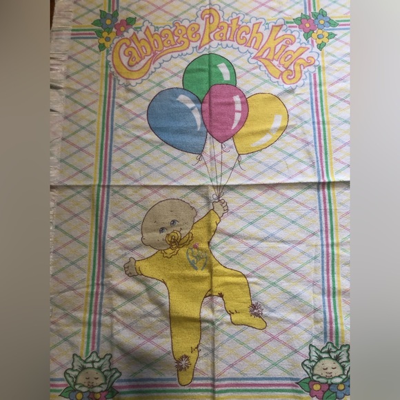 Vintage 1980’s Cabbage Patch Kids Baby Blanket - Picture 4 of 7